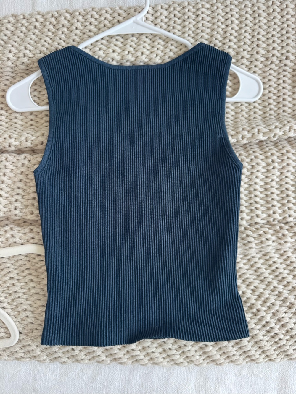 Aritzia Ribbed Tank Top - Deep Navy